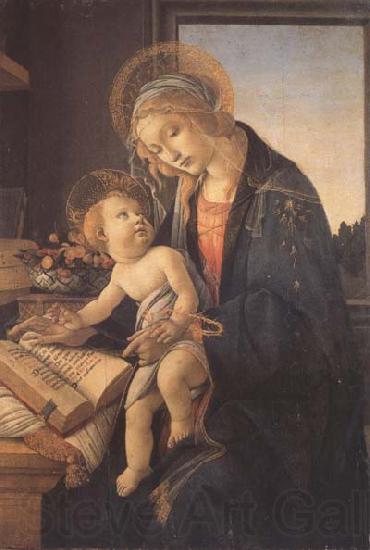 Sandro Botticelli Madonna and child or Madonna of the book Spain oil painting art
